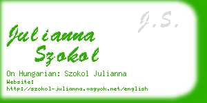 julianna szokol business card